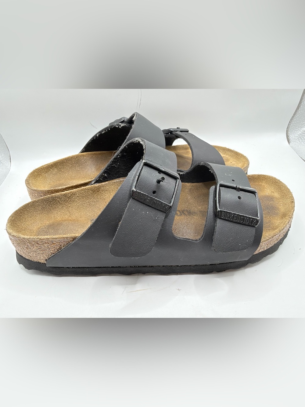 Birkenstock Black Arizona Two-Strap Sandals